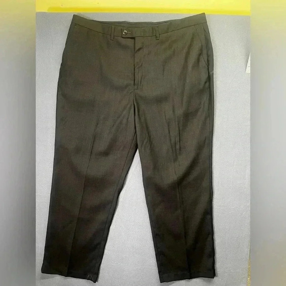 Liz Claiborne Black Dress Pants Men’s 44/30 thick comfy big Men’s slacks 1262 - Picture 1 of 7